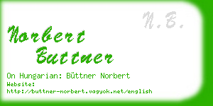 norbert buttner business card