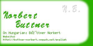 norbert buttner business card